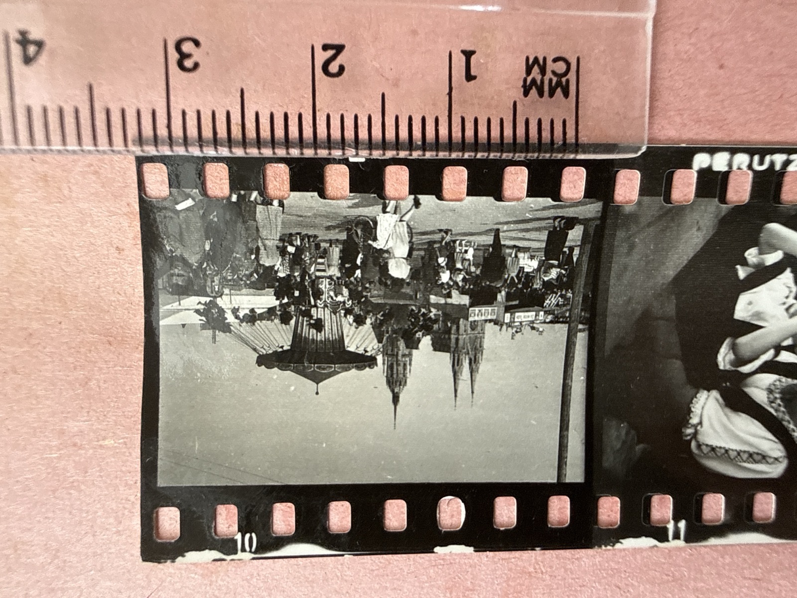 Fotografiertes Kleinbildnegativ